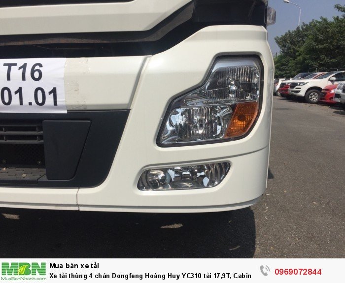 Xe tải thùng 4 chân Dongfeng Hoàng Huy YC310 tải 17,9T, Cabin bóng hơi, Hỗ trợ mua trả góp
