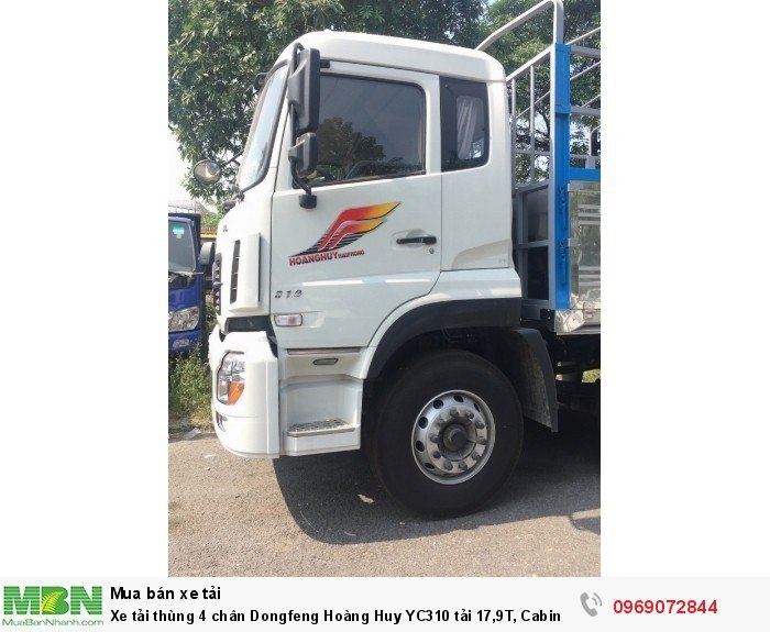 Xe tải thùng 4 chân Dongfeng Hoàng Huy YC310 tải 17,9T, Cabin bóng hơi, Hỗ trợ mua trả góp