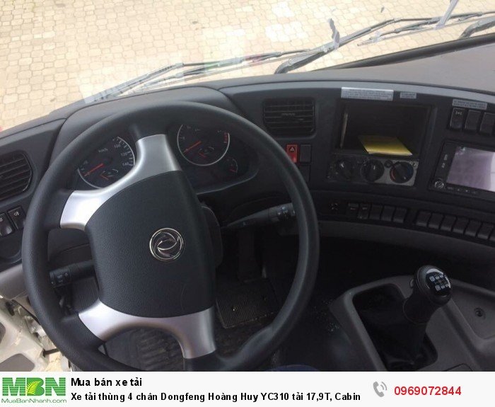 Xe tải thùng 4 chân Dongfeng Hoàng Huy YC310 tải 17,9T, Cabin bóng hơi, Hỗ trợ mua trả góp
