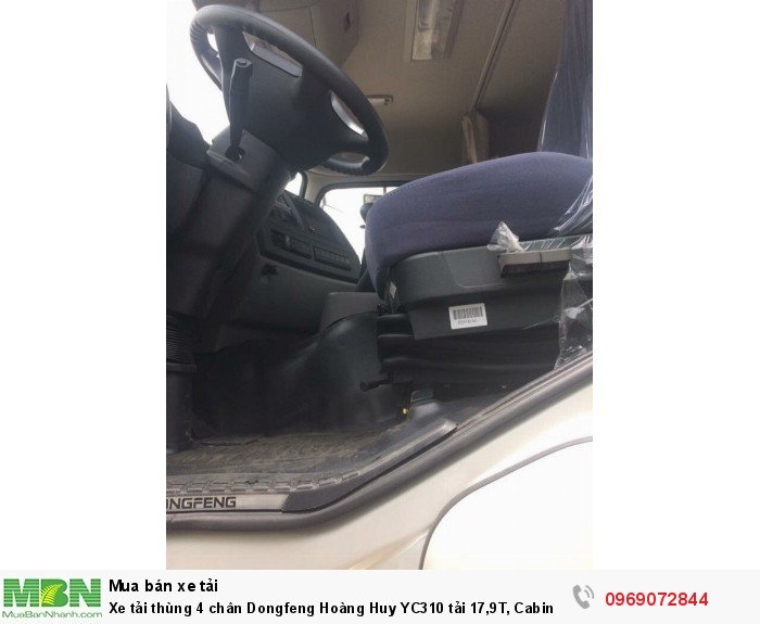 Xe tải thùng 4 chân Dongfeng Hoàng Huy YC310 tải 17,9T, Cabin bóng hơi, Hỗ trợ mua trả góp