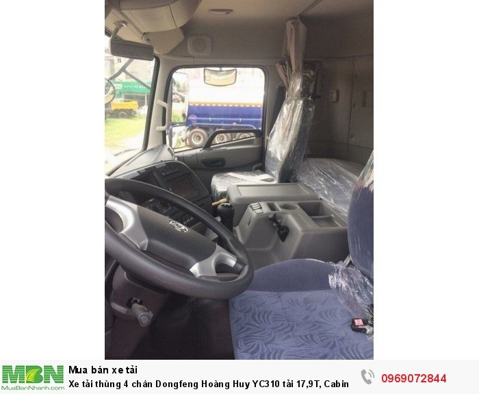 Xe tải thùng 4 chân Dongfeng Hoàng Huy YC310 tải 17,9T, Cabin bóng hơi, Hỗ trợ mua trả góp