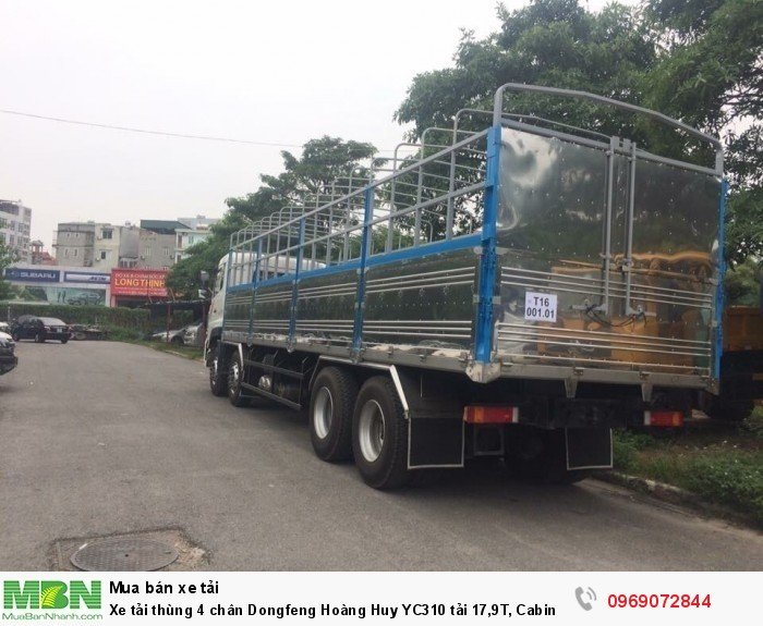 Xe tải thùng 4 chân Dongfeng Hoàng Huy YC310 tải 17,9T, Cabin bóng hơi, Hỗ trợ mua trả góp