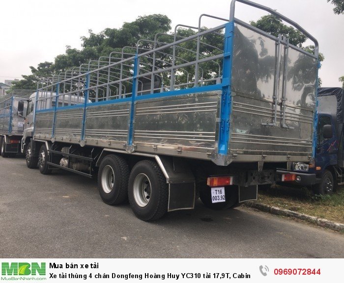 Xe tải thùng 4 chân Dongfeng Hoàng Huy YC310 tải 17,9T, Cabin bóng hơi, Hỗ trợ mua trả góp