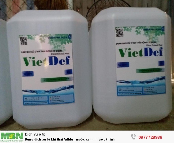 Dung dịch xử lý khí thải Adblu - nước xanh - nước thánh