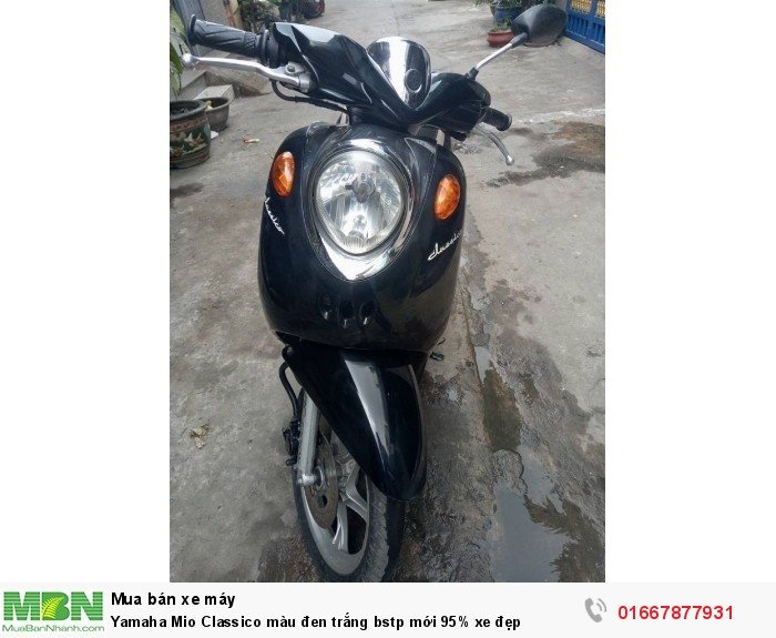 Yamaha Mio Classico màu đen trắng  bstp mới 95% xe đẹp