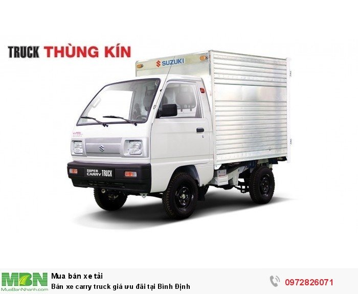 Bán xe carry truck giá ưu đãi tại Bình Định