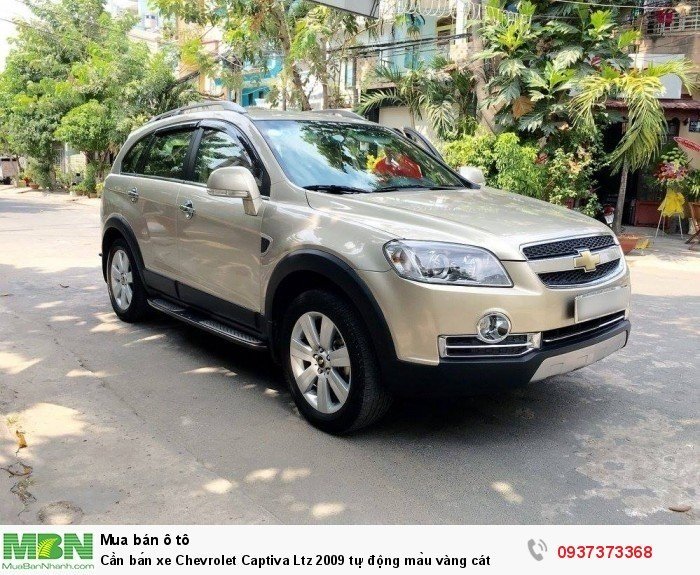 Cần bán xe Chevrolet Captiva Ltz 2009 tự động màu vàng cát