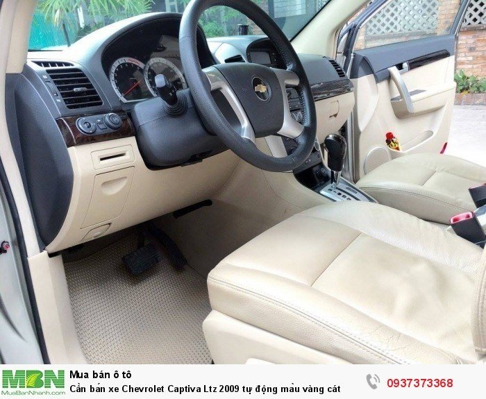 Cần bán xe Chevrolet Captiva Ltz 2009 tự động màu vàng cát