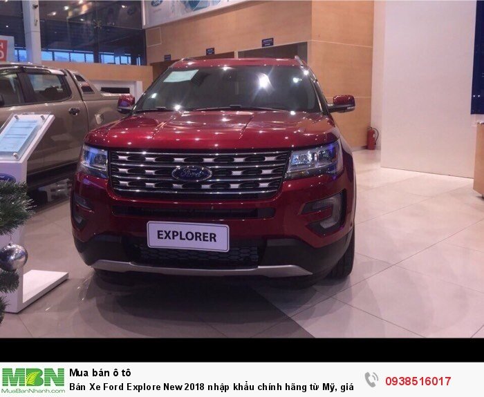 Bán Xe Ford Explorer New 2018 nhập khẩu chính hãng từ Mỹ, giá tốt nhất thị trường