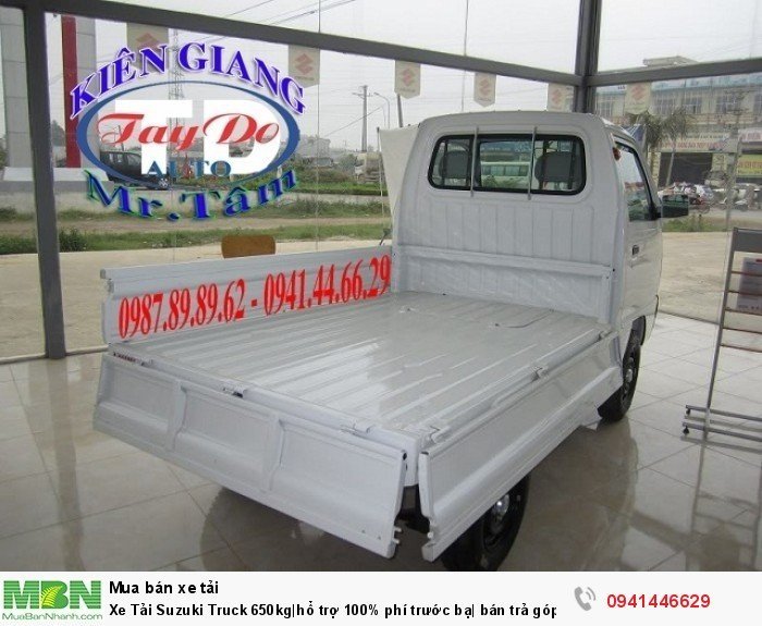 Xe Tải Suzuki Truck 650kg|hổ trợ 100% phí trước bạ| bán trả góp tại Kiên Giang.