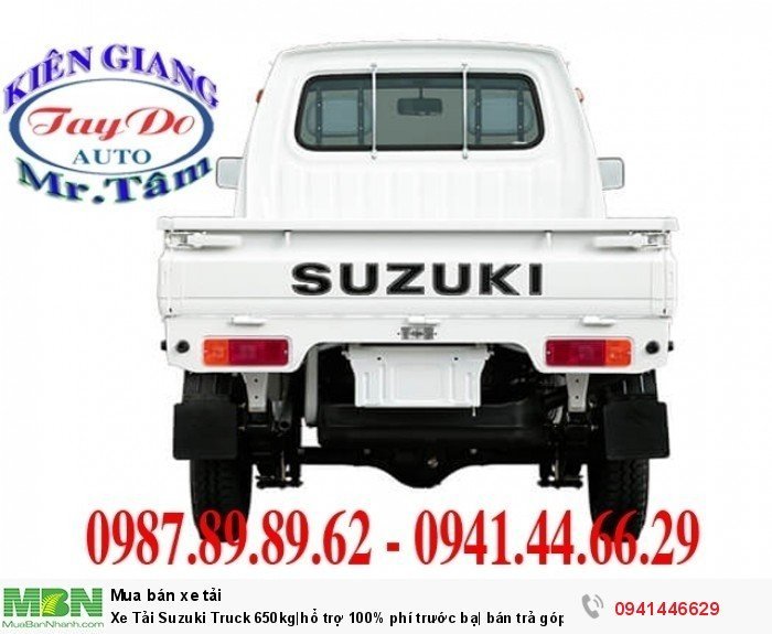 Xe Tải Suzuki Truck 650kg|hổ trợ 100% phí trước bạ| bán trả góp tại Kiên Giang.