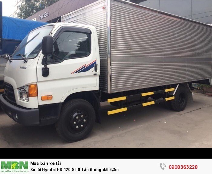 Xe tải Hyndai HD 120 SL 8 Tấn thùng dài 6,3m