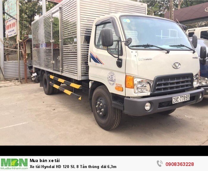 Xe tải Hyndai HD 120 SL 8 Tấn thùng dài 6,3m