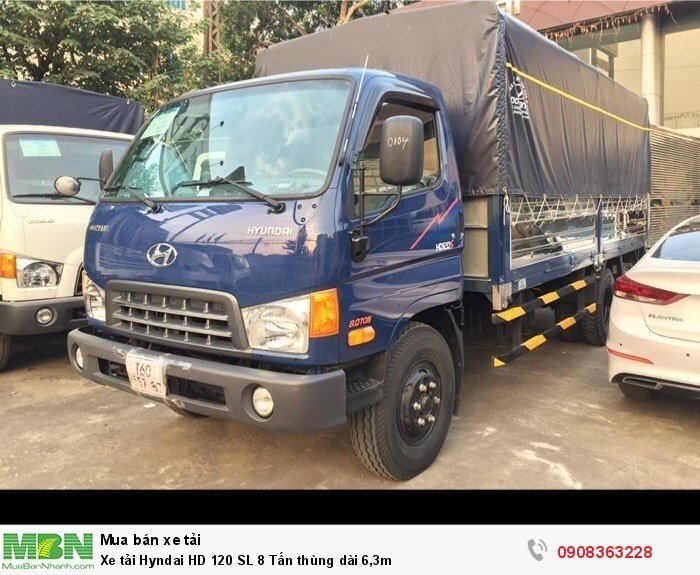 Xe tải Hyndai HD 120 SL 8 Tấn thùng dài 6,3m