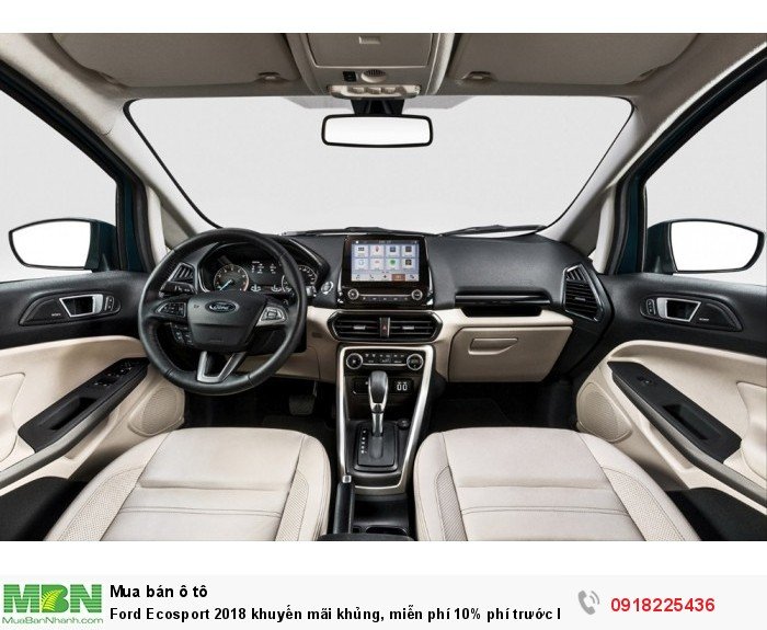 Ford Ecosport 2018 khuyến mãi khủng, miễn phí 10% phí trước bạ lên đến 50 triệu đồng