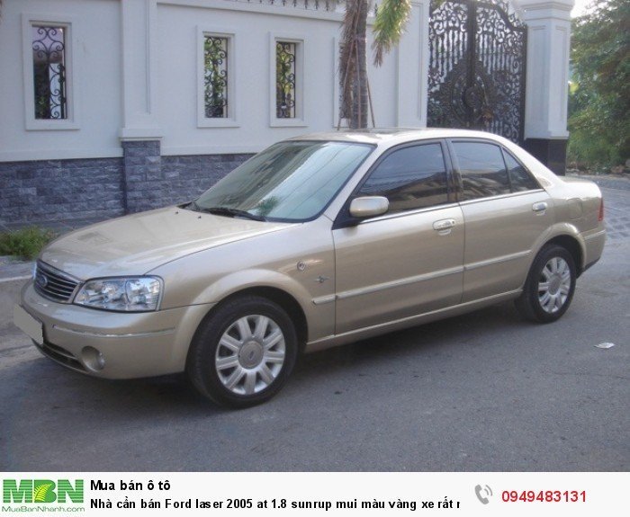 Nhà cần bán Ford laser 2005 at 1.8 sunrup mui màu vàng xe rất mới