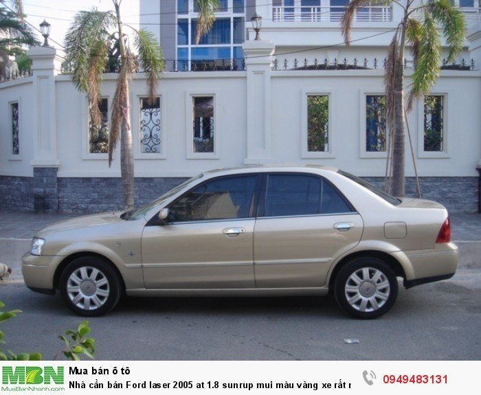 Nhà cần bán Ford laser 2005 at 1.8 sunrup mui màu vàng xe rất mới