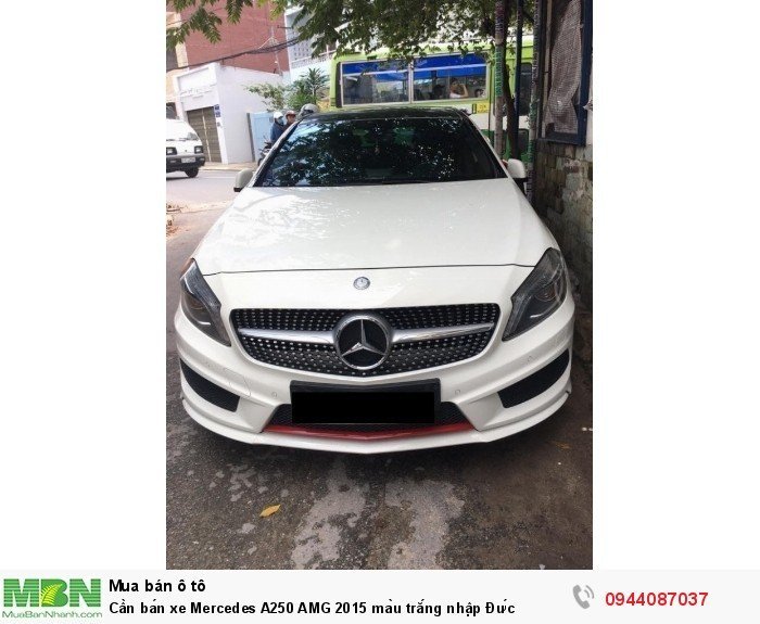Cần bán xe Mercedes A250 AMG 2015 màu trắng nhập Đức
