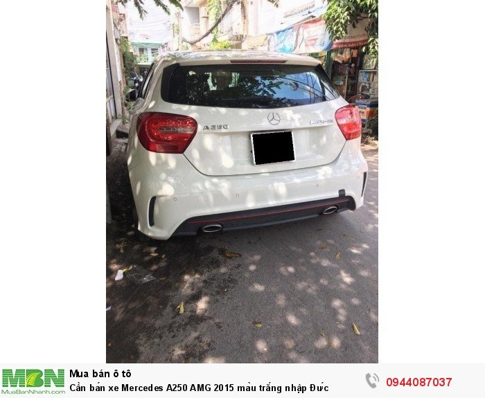 Cần bán xe Mercedes A250 AMG 2015 màu trắng nhập Đức