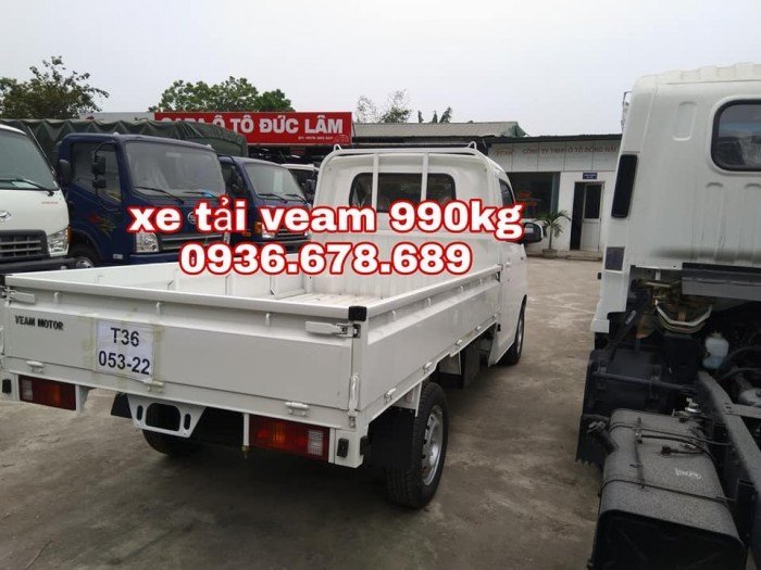 Xe tải veam vpt095 thùng lửng 990kg,xe mới 100%,giá rẻ nhất