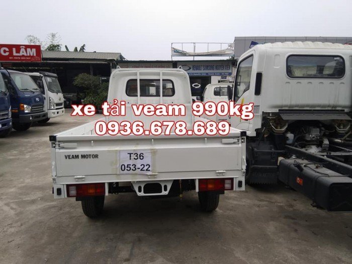 Xe tải veam vpt095 thùng lửng 990kg,xe mới 100%,giá rẻ nhất