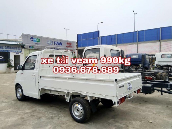 Xe tải veam vpt095 thùng lửng 990kg,xe mới 100%,giá rẻ nhất