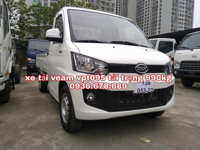 Xe tải veam vpt095 thùng lửng 990kg,xe mới 100%,giá rẻ nhất