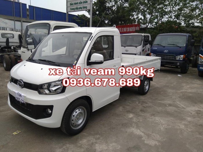 Xe tải veam vpt095 thùng lửng 990kg,xe mới 100%,giá rẻ nhất