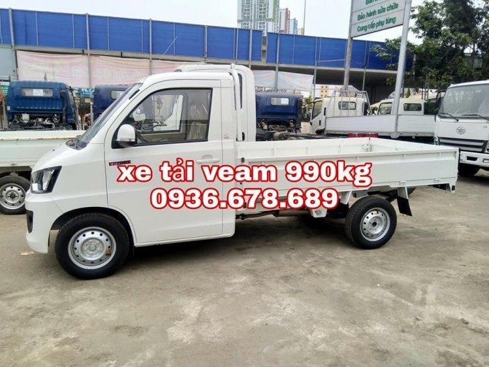 Xe tải veam vpt095 thùng lửng 990kg,xe mới 100%,giá rẻ nhất