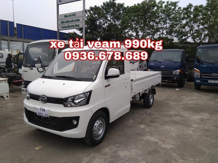 Xe tải veam vpt095 thùng lửng 990kg,xe mới 100%,giá rẻ nhất