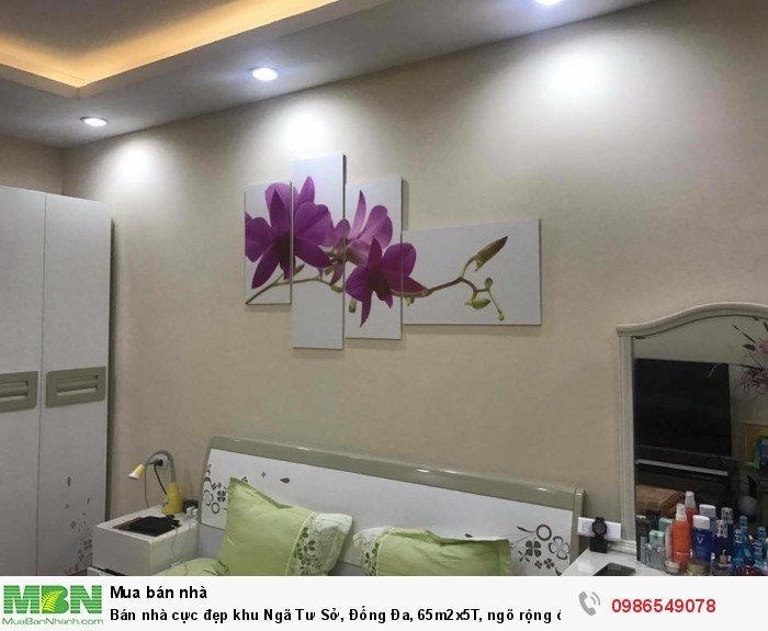 Bán nhà cực đẹp khu Ngã Tư Sở, Đống Đa, 65m2x5T, ngõ rộng ô tô, nhà rất gần phố, 6.1 tỷ.