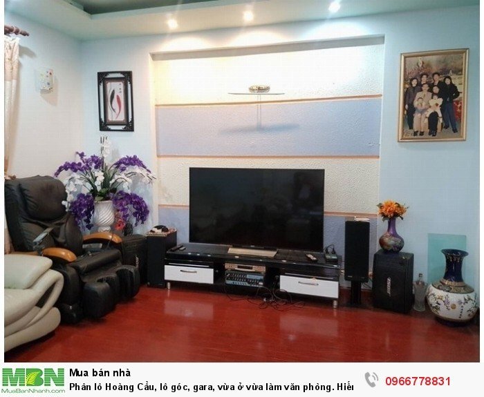 Phân lô Hoàng Cầu, lô góc, gara, vừa ở vừa làm văn phòng. Hiếm có bán.