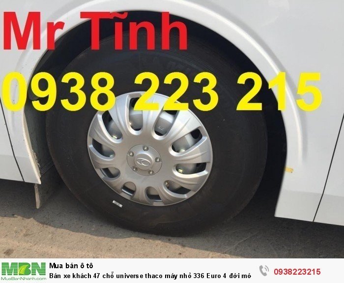 Bán xe khách 47 chỗ universe thaco máy nhỏ 336 Euro 4 đời mới nhất 2018