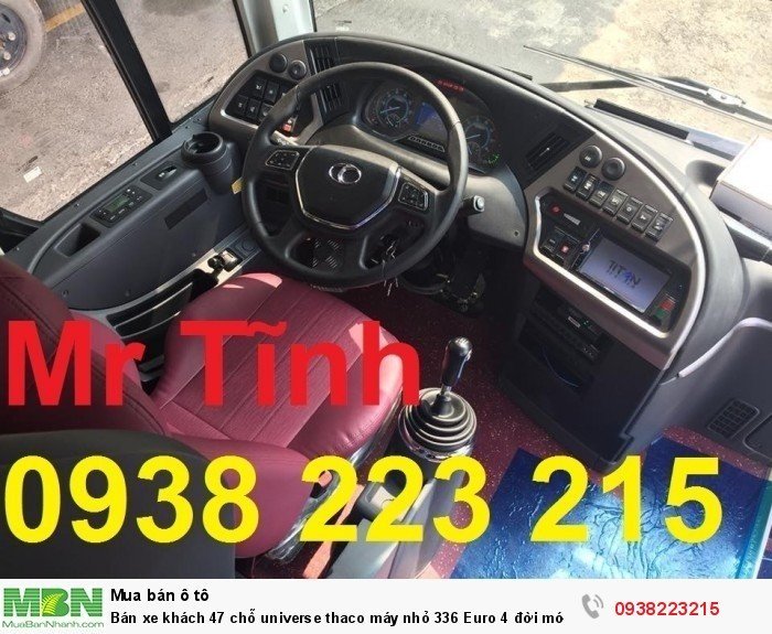 Bán xe khách 47 chỗ universe thaco máy nhỏ 336 Euro 4 đời mới nhất 2018