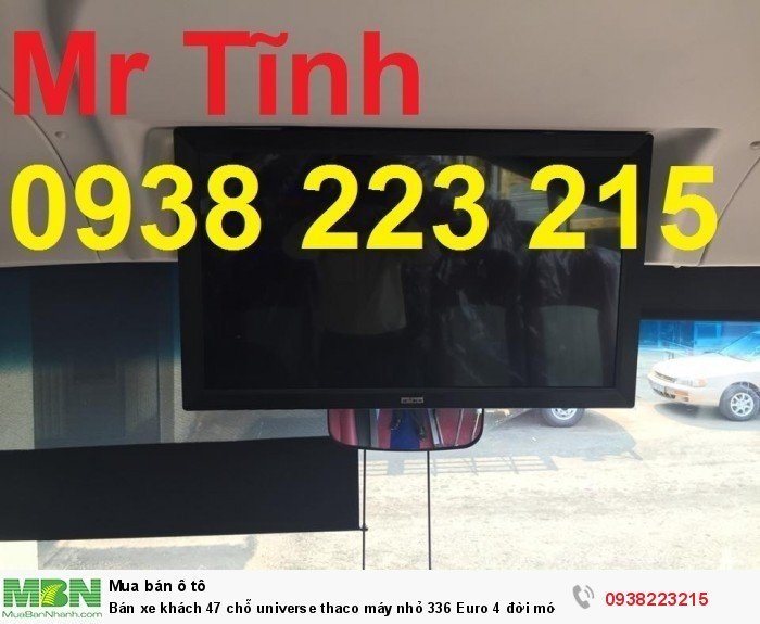 Bán xe khách 47 chỗ universe thaco máy nhỏ 336 Euro 4 đời mới nhất 2018