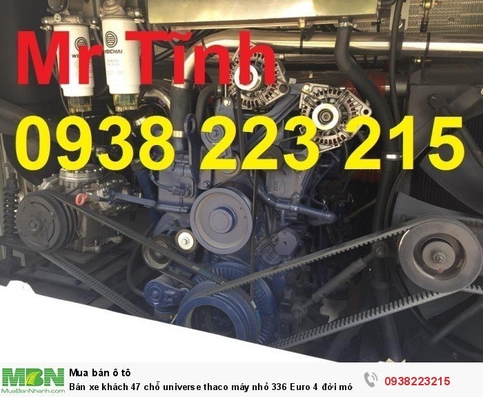 Bán xe khách 47 chỗ universe thaco máy nhỏ 336 Euro 4 đời mới nhất 2018