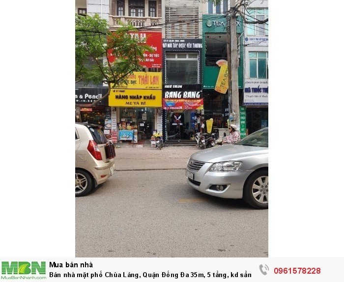 Bán nhà mặt phố Chùa Láng, Quận Đống Đa 35m, 5 tầng, kd sầm uất 11.5 tỷ.