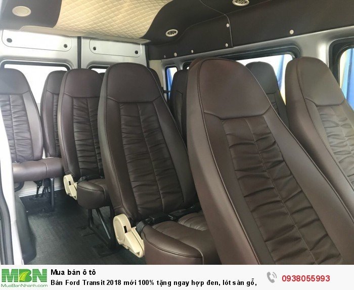 Bán Ford Transit 2018 mới 100% tặng ngay hợp đen, lót sàn gỗ, bọc trần caro, ghế da limousin