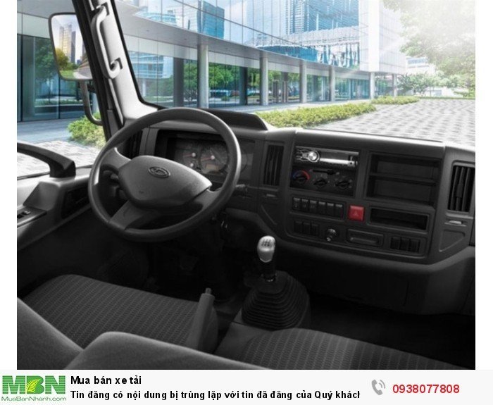 Xe tải Derhan Tera240 tải trọng 2,4 tấn chạy trong thành phố