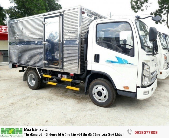Xe tải Derhan Tera240 tải trọng 2,4 tấn chạy trong thành phố