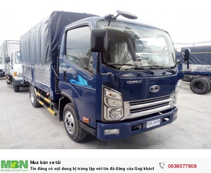 Xe tải Derhan Tera240 tải trọng 2,4 tấn chạy trong thành phố