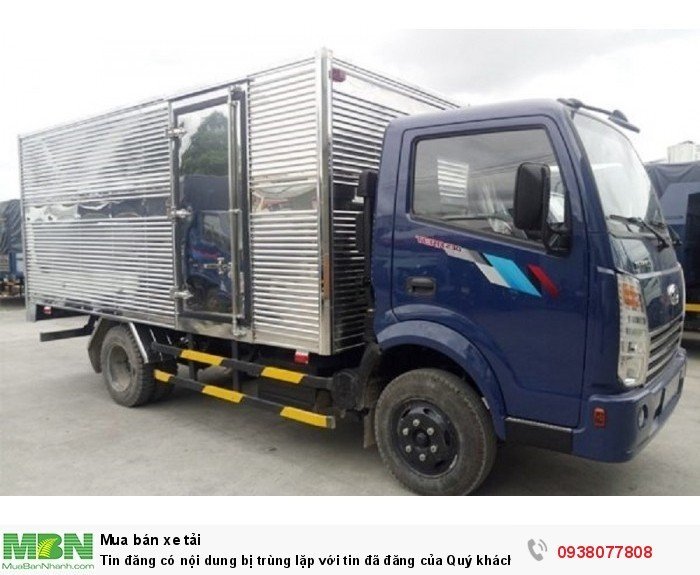 Xe tải Derhan Tera240 tải trọng 2,4 tấn chạy trong thành phố