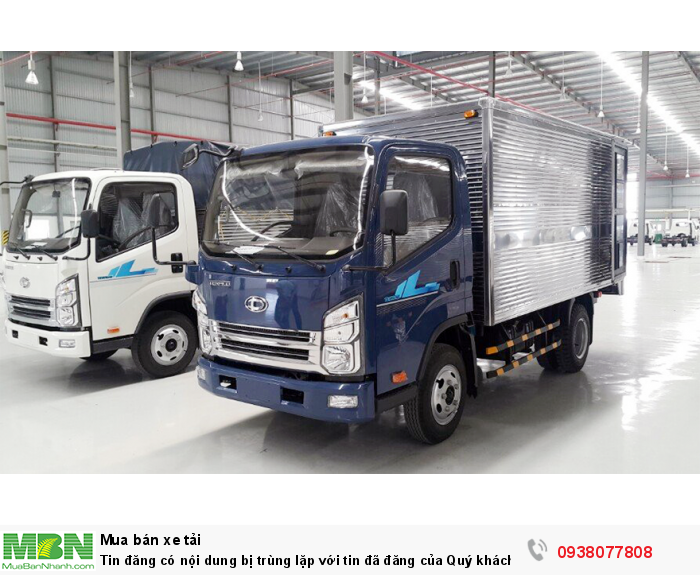 Xe tải Derhan Tera240 tải trọng 2,4 tấn chạy trong thành phố