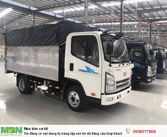 Xe tải Derhan Tera240 tải trọng 2,4 tấn chạy trong thành phố
