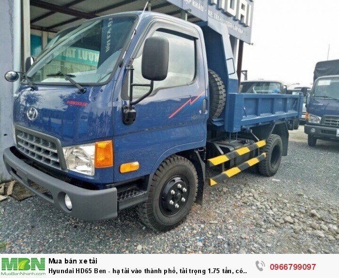 Hyundai HD65 Ben - hạ tải vào thành phố, tải trọng 1.75 tấn, có xe giao ngay