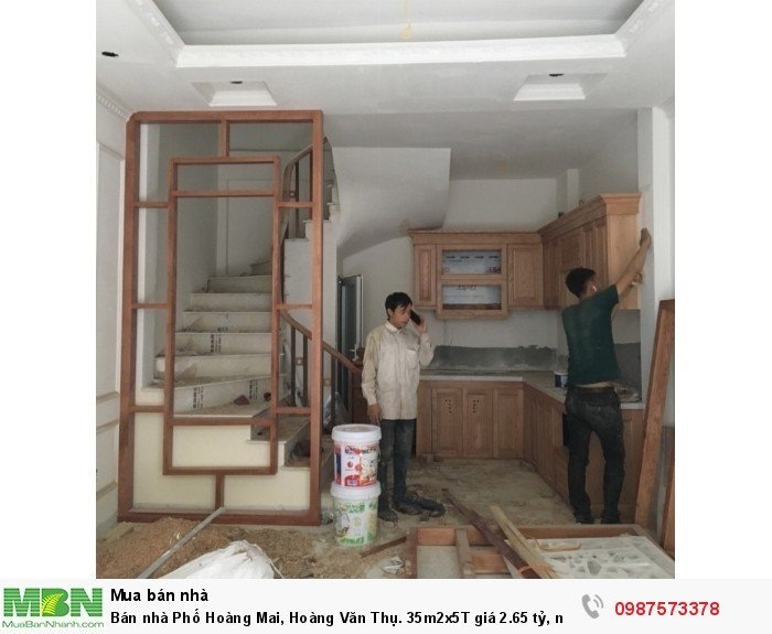 Bán nhà Phố Hoàng Mai, Hoàng Văn Thụ. 35m2x5T giá 2.65 tỷ, nhà sổ đỏ chính chủ