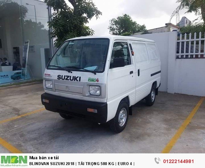 Bán xe suzuki 580 Kg Blindvan, linh kiện nhập khẩu 100%
