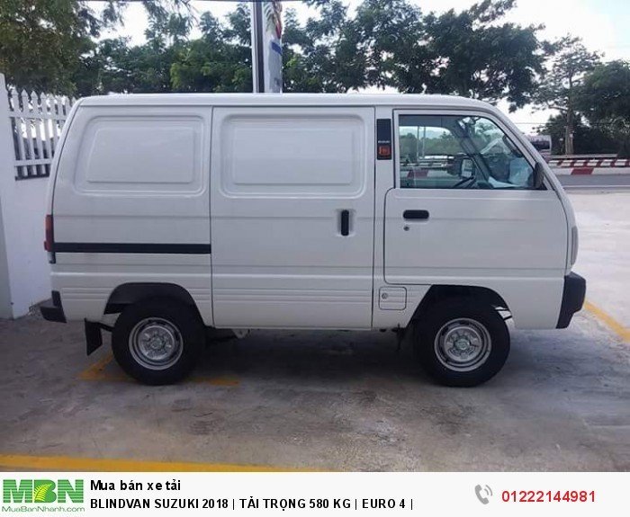 Bán xe suzuki 580 Kg Blindvan, linh kiện nhập khẩu 100%