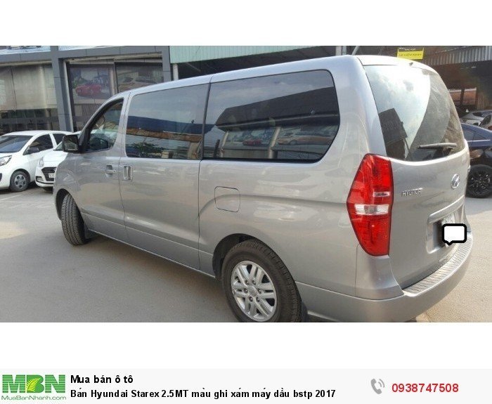 Bán Hyundai Starex 2.5MT màu ghi xám máy dầu bstp 2017