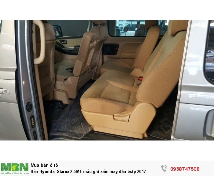 Bán Hyundai Starex 2.5MT màu ghi xám máy dầu bstp 2017